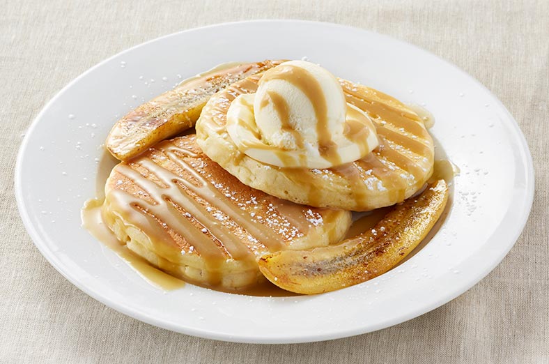 Pancakes with banana