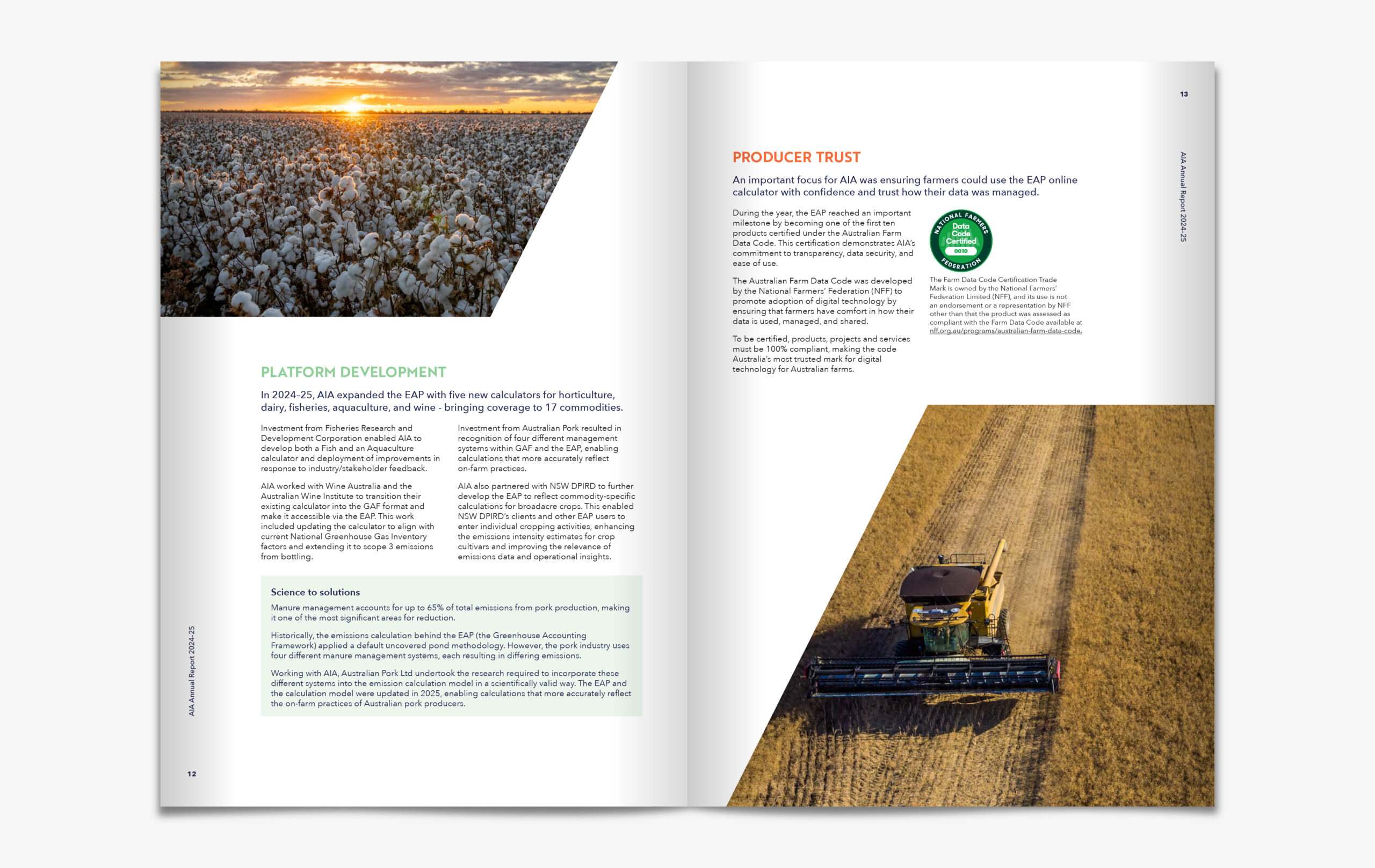 AIA Annual Report 24/25 Inside Spread 1